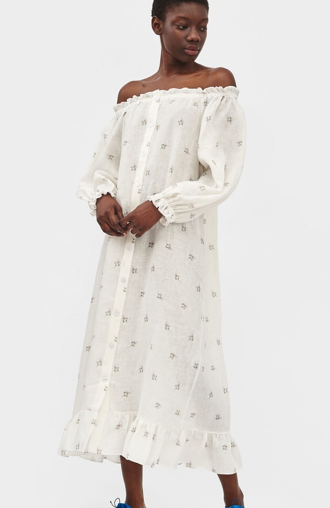SLEEPER Flower Loungewear Dress